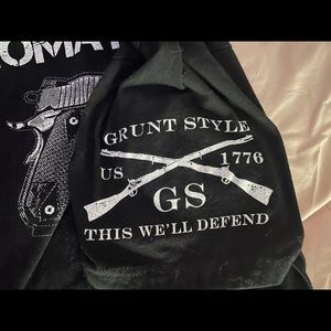 Men’s Grunt Style Aromatherapy 1776 Gun / Patriotic Shirt